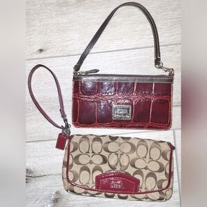 🏇 Coach/Dooney & Bourke Clutch Wristlet Combo